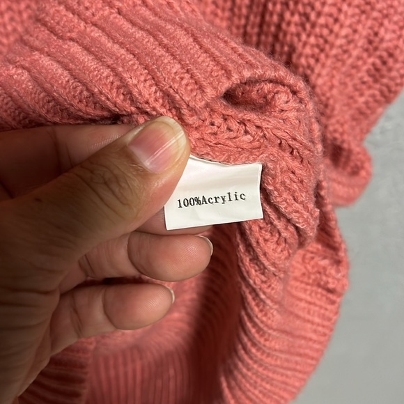 Knit Fringe Sweater Oversized XL - Picture 5 of 7